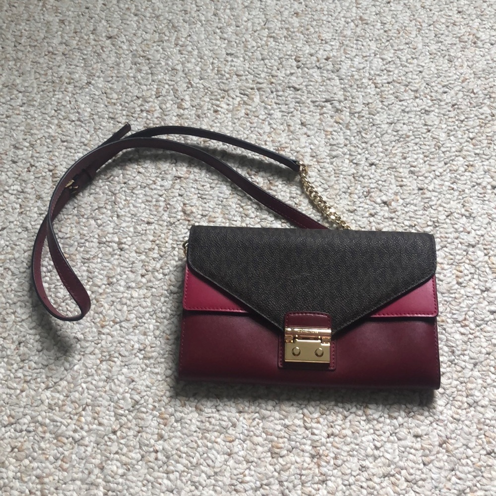 Red Michael Kors crossbody